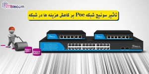 نمونه تصویر تاثیر سوئیچ شبکه Poe...