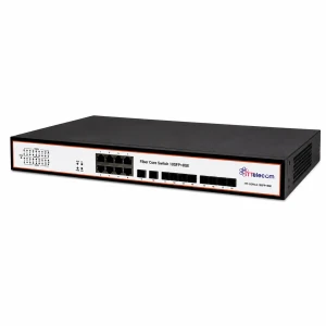 سوییچ فیبرنوری دارای 10 پورت SFP به همراه 8 پورت شبکه لایه 2