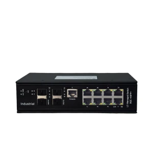 سوئیچ لایه ۳ صنعتی ۸ پورت PoE گیگ و ۴ پورت SFP