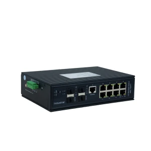سوئیچ لایه ۳ صنعتی ۸ پورت PoE گیگ و ۴ پورت SFP