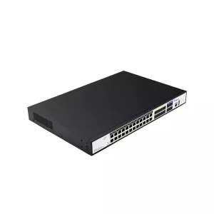 سوئیچ شبکه لایه 3 مدیریتی 24 پورت گیگابیت 8 فیبرنوری و 4 آپلینک 10G