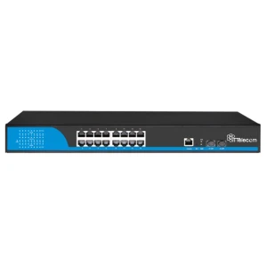 سوئیچ ۱۶ پورت شبکه PoE دارای ۲ پورت SFP مدیریتی